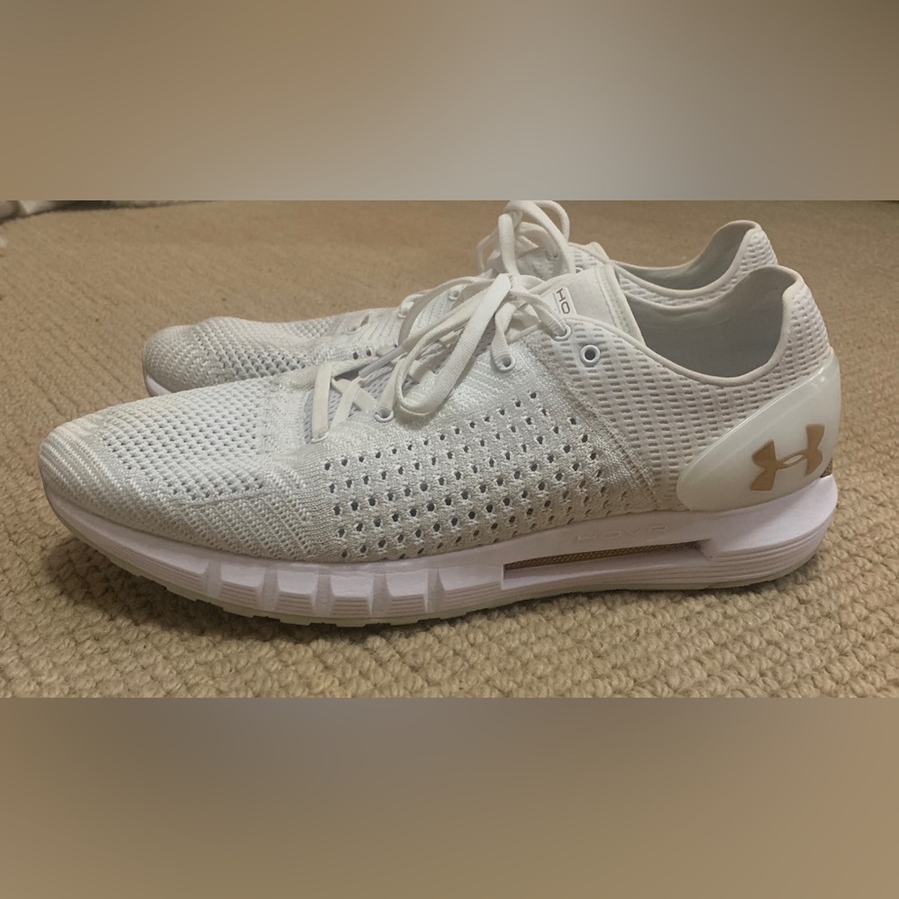 Men’s Running Training Athletic Shoe Size 13 Under Armour HOVR Sonic White Gold - Picture 6 of 11